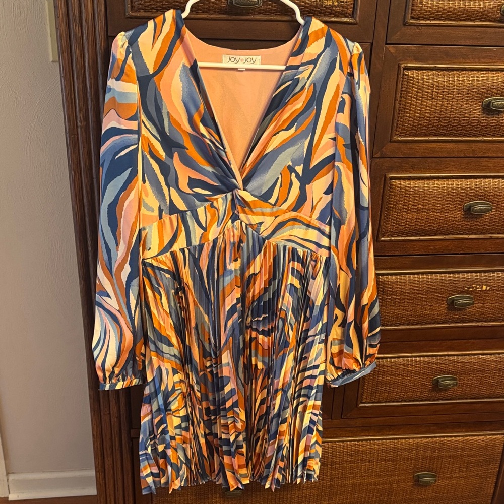 Joy Joy Vibrant Long Sleeve Dress